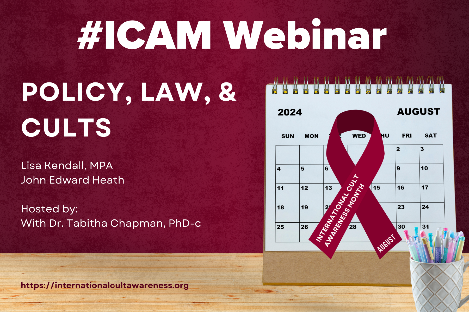 #ICAM2024 Web Panel – Discuss Policy and Cults – a How-to Guide